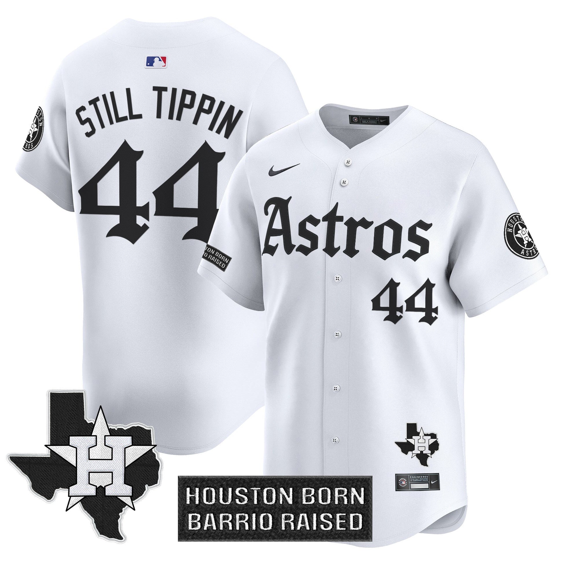 Men's Houston Astros 'Gothic Edition' Vapor Premier Limited Jersey - All Stitched