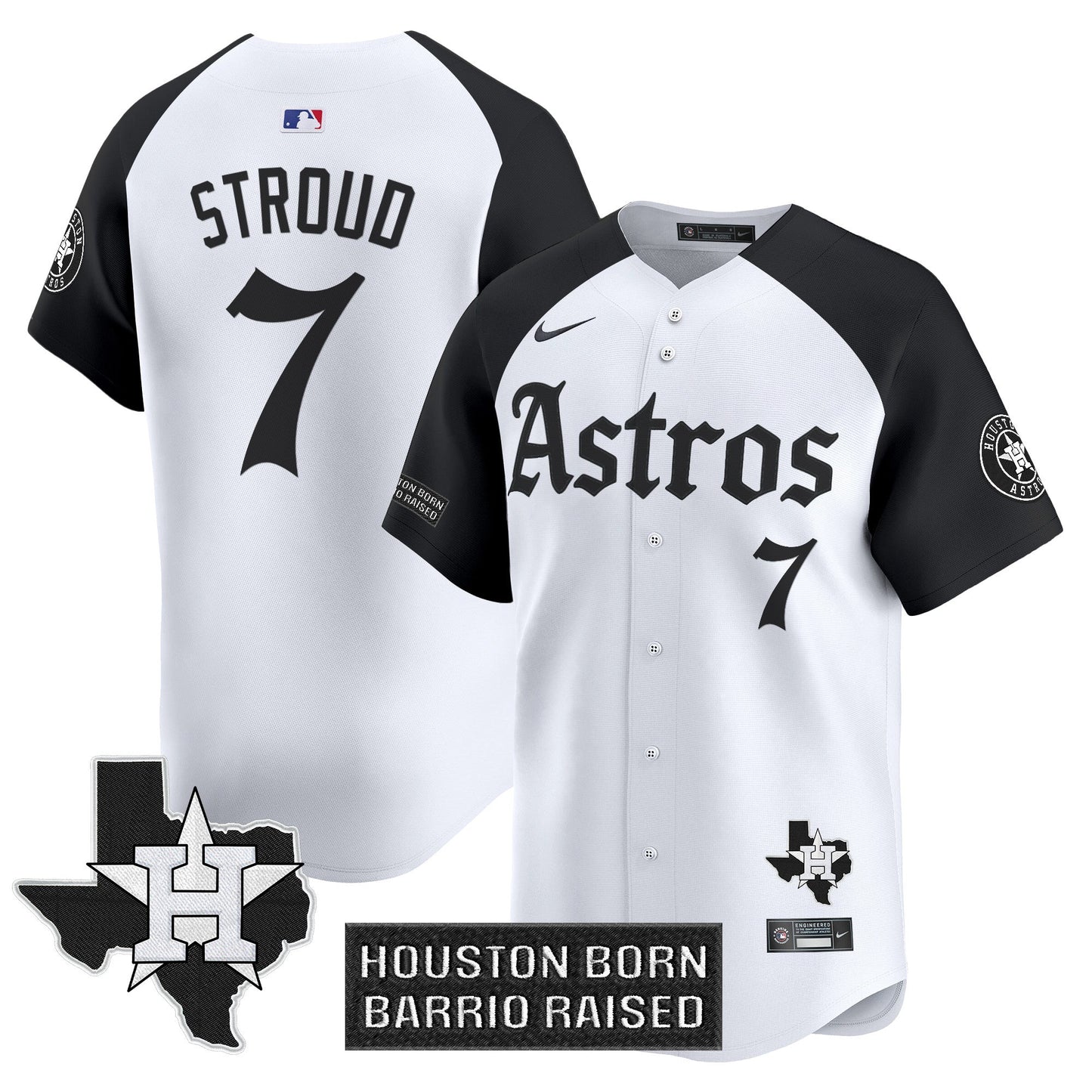 Men's Houston Astros 'Gothic Edition' Vapor Premier Limited Jersey - All Stitched