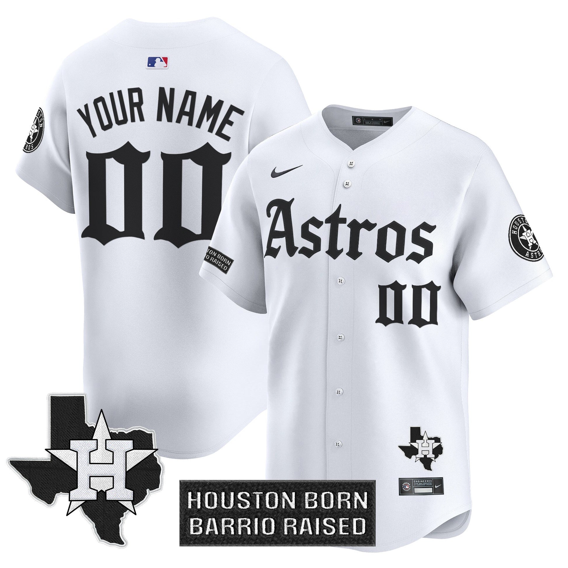Houston Astros 'Gothic Edition' Vapor Premier Limited Custom Jersey - All Stitched