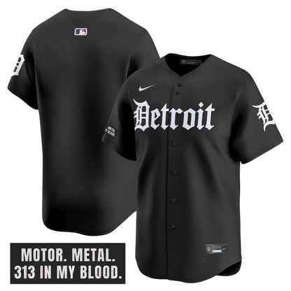 Men's Detroit Tigers 'Motor Gothic Edition' Vapor Premier Limited Jersey - All Stitched