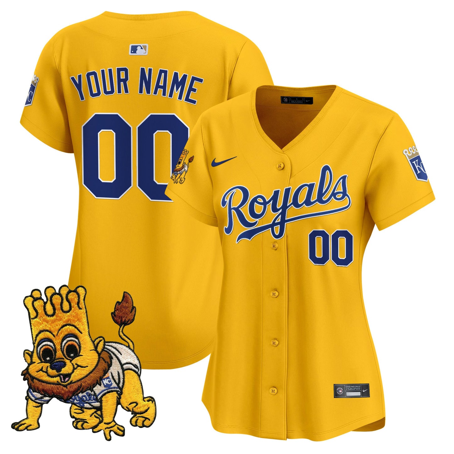 Kansas City Royals Sluggerrr Patch Vapor Premier Limited Custom Jersey - All Stitched