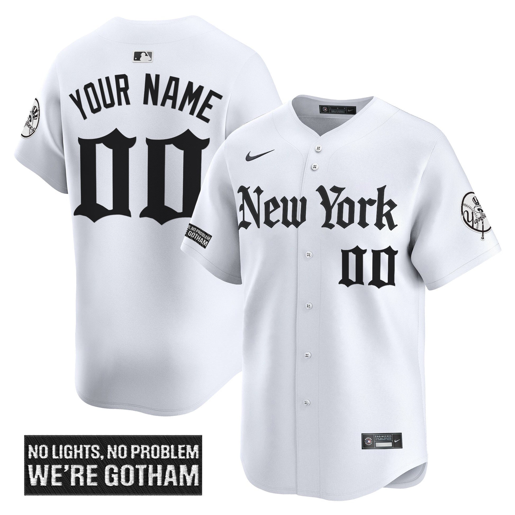 New York Yankees 'Gothic Legacy Edition' Vapor Premier Limited Custom Jersey - All Stitched