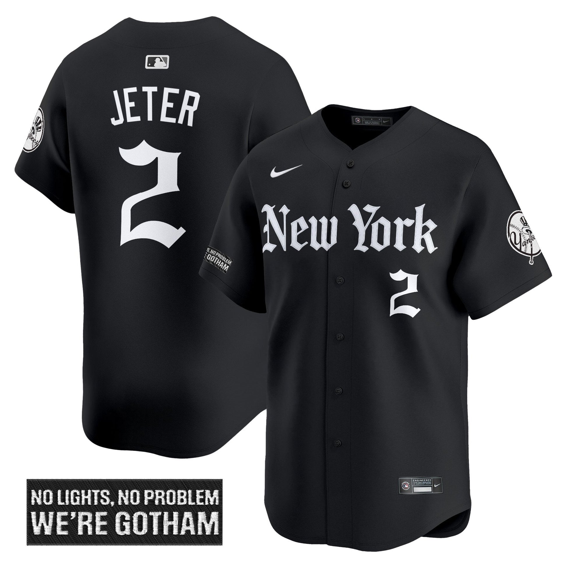 Men's New York Yankees 'Gothic Legacy Edition' Vapor Premier Limited Jersey - All Stitched