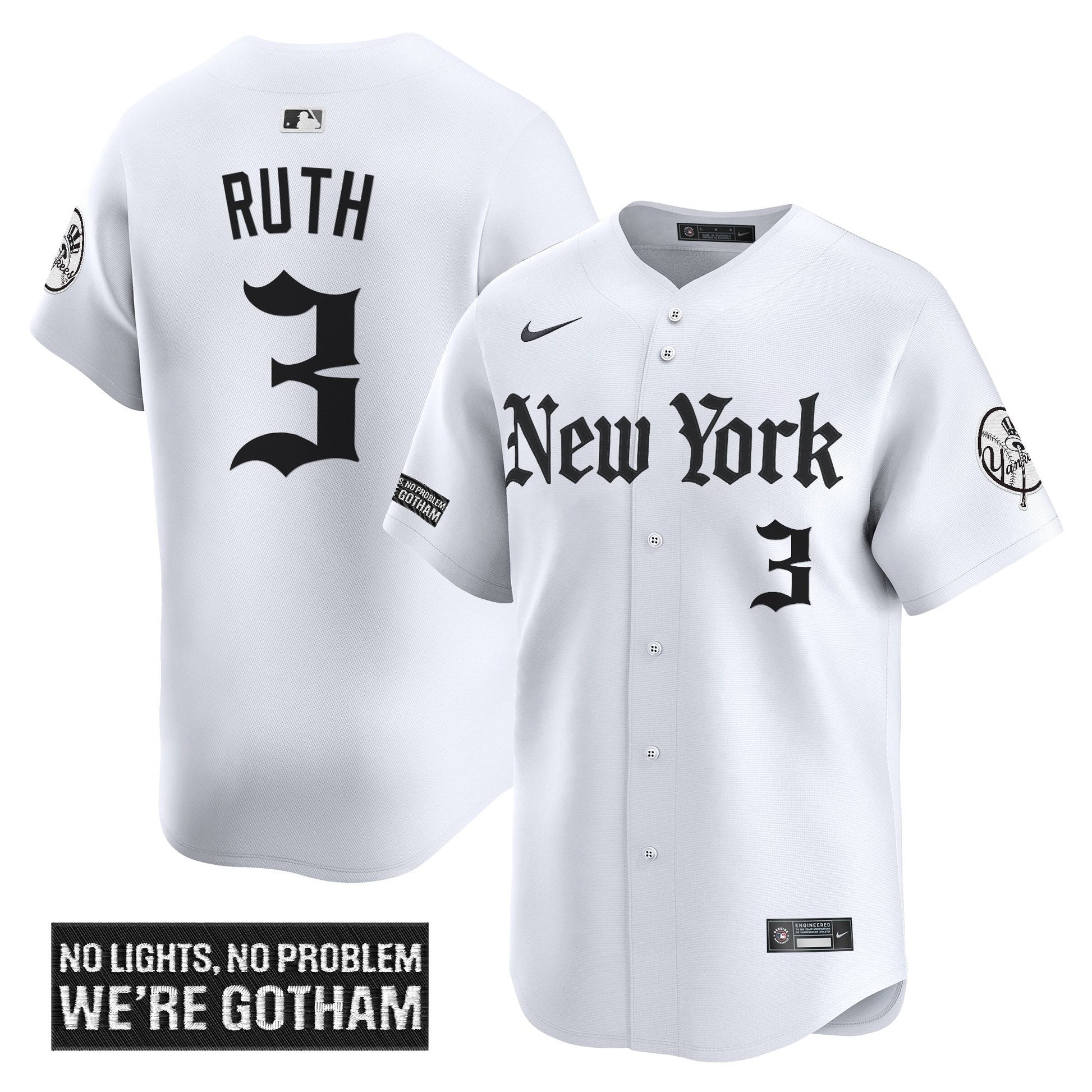 Men's New York Yankees 'Gothic Legacy Edition' Vapor Premier Limited Jersey - All Stitched