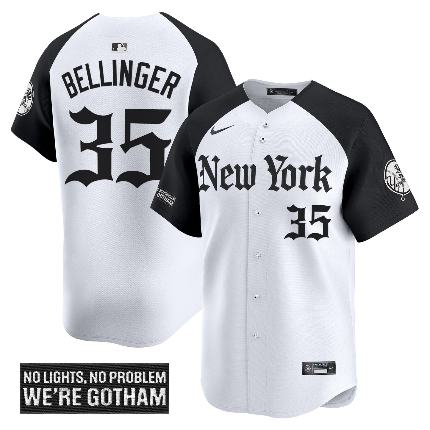 Men's New York Yankees 'Gothic Legacy Edition' Vapor Premier Limited Jersey - All Stitched