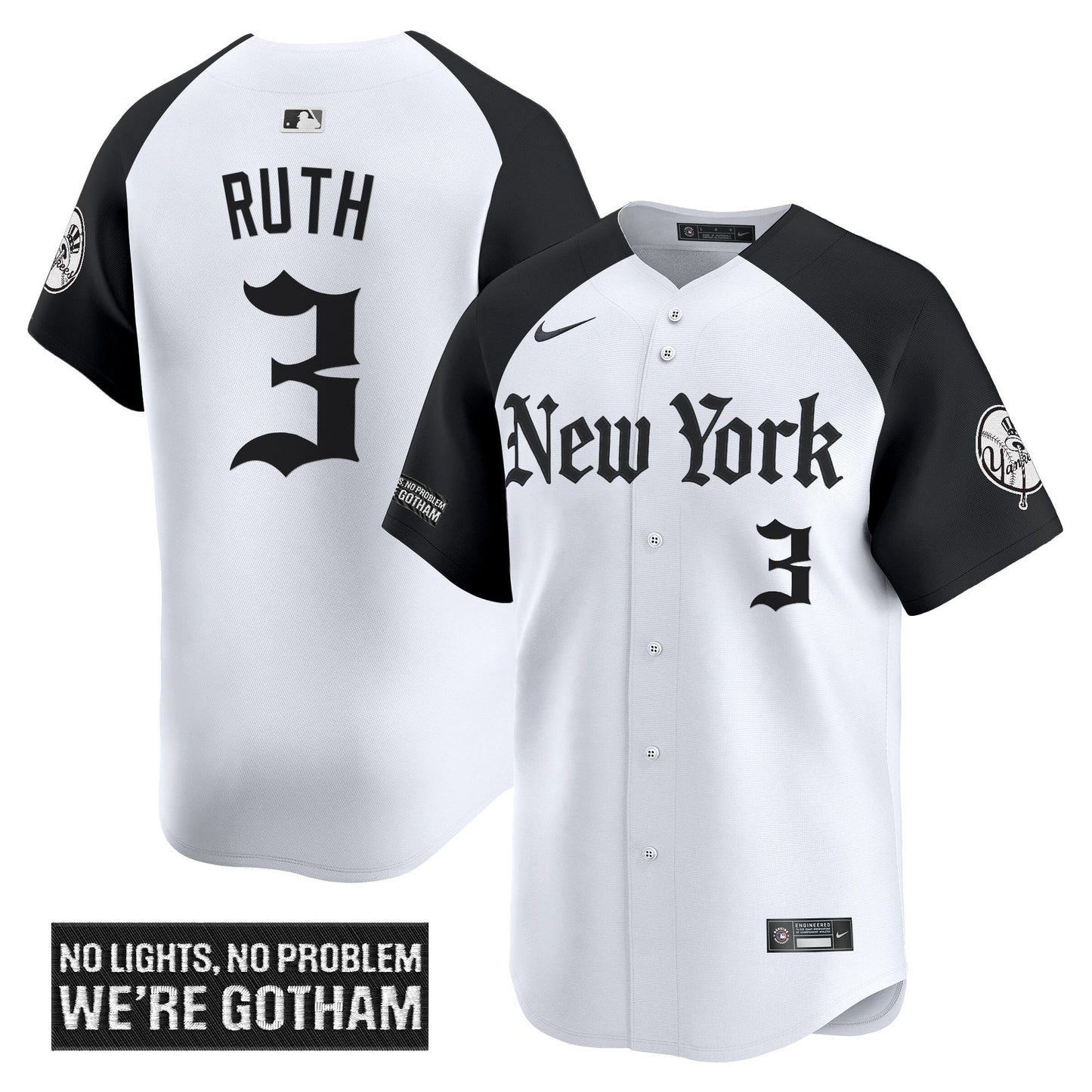 Men's New York Yankees 'Gothic Legacy Edition' Vapor Premier Limited Jersey - All Stitched