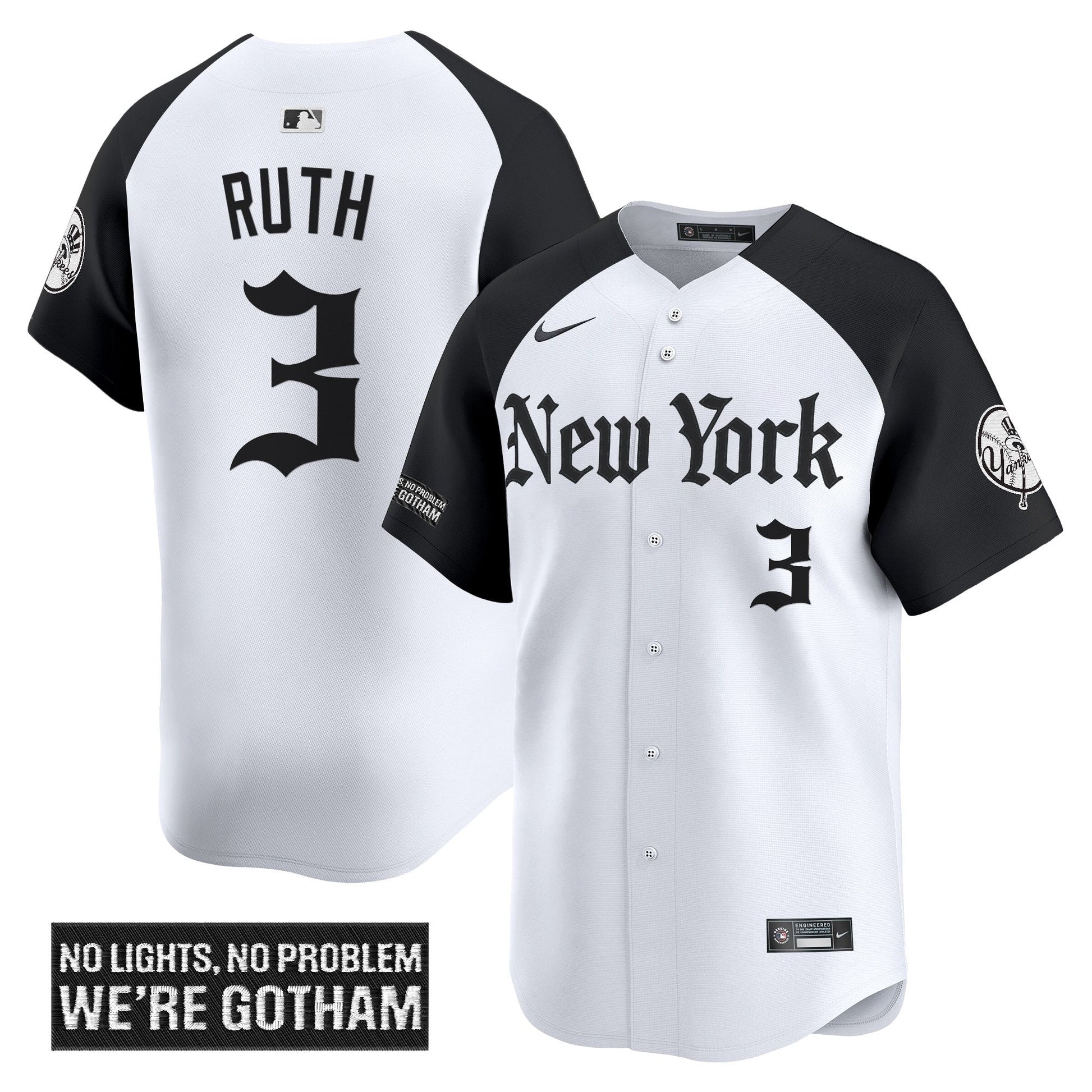 Men's New York Yankees 'Gothic Legacy Edition' Vapor Premier Limited Jersey - All Stitched