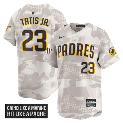 Men's San Diego Padres 2025 Armed Forces Day Vapor Premier Limited Jersey - All Stitched