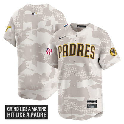 Men's San Diego Padres 2025 Armed Forces Day Vapor Premier Limited Jersey - All Stitched