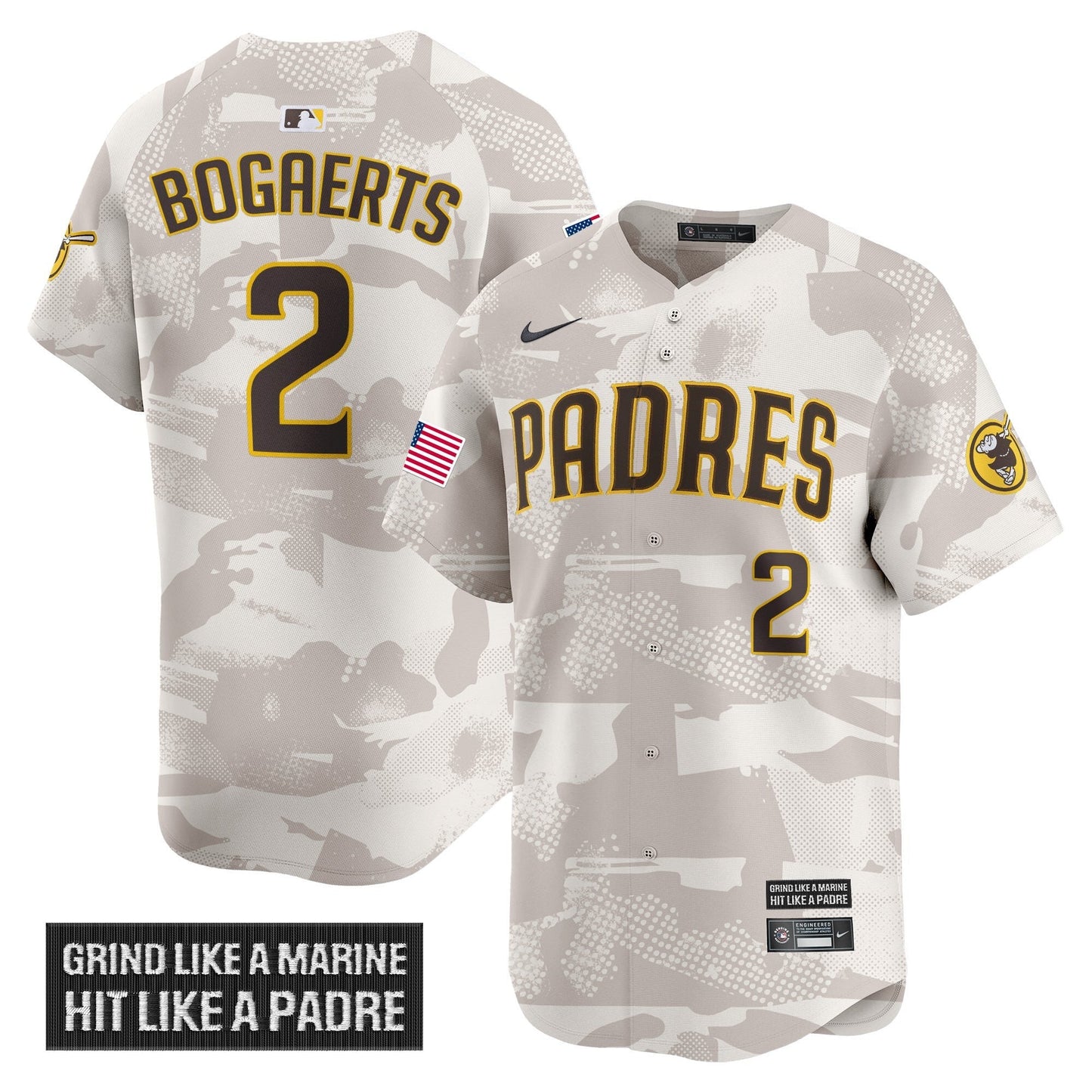 Men's San Diego Padres 2025 Armed Forces Day Vapor Premier Limited Jersey - All Stitched