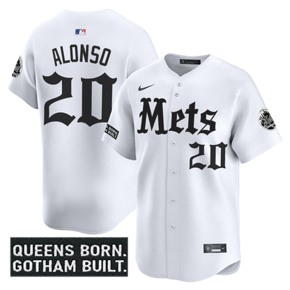 Men's New York Mets 'Gotham Gothic Edition' Vapor Premier Limited Jersey - All Stitched