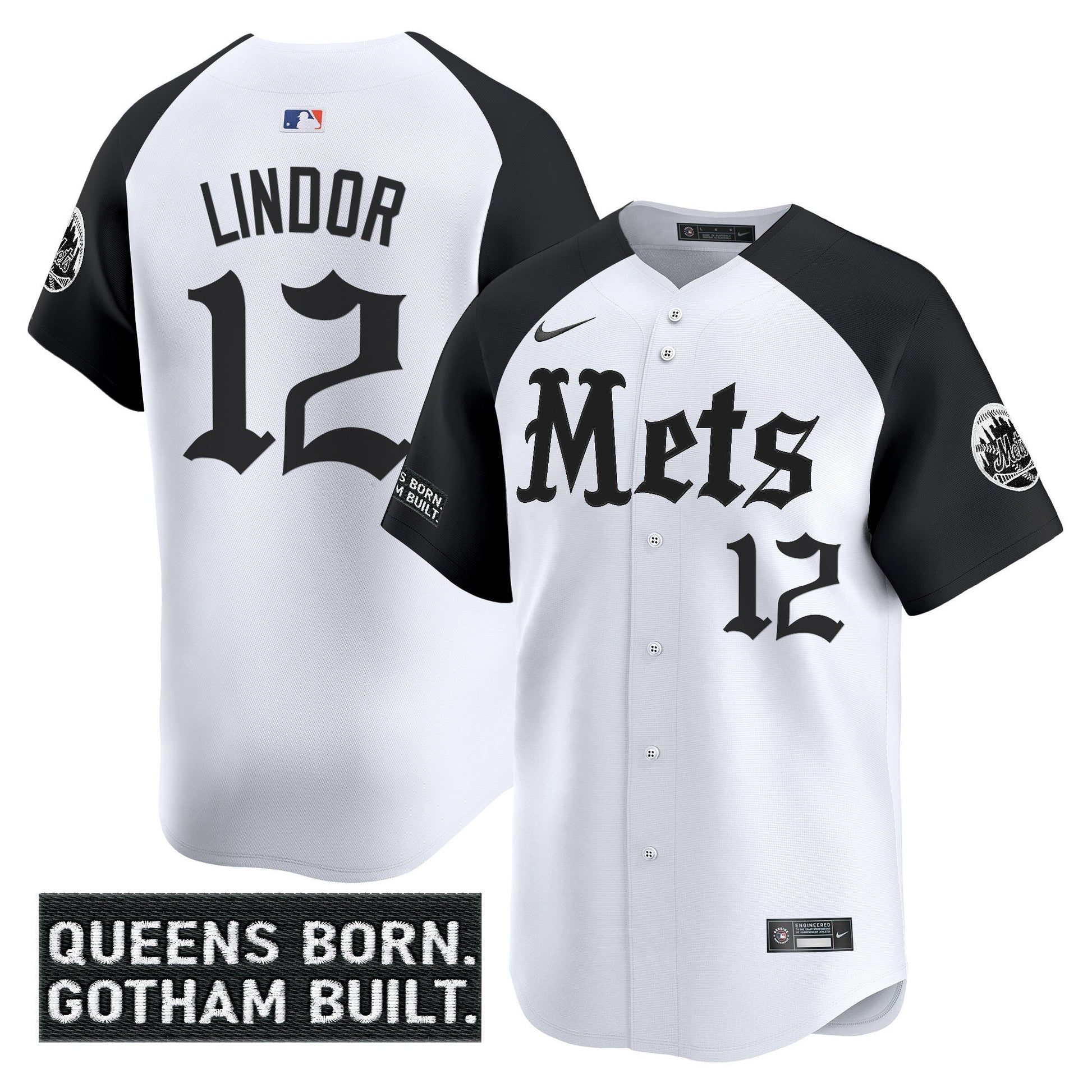 Men's New York Mets 'Gotham Gothic Edition' Vapor Premier Limited Jersey - All Stitched