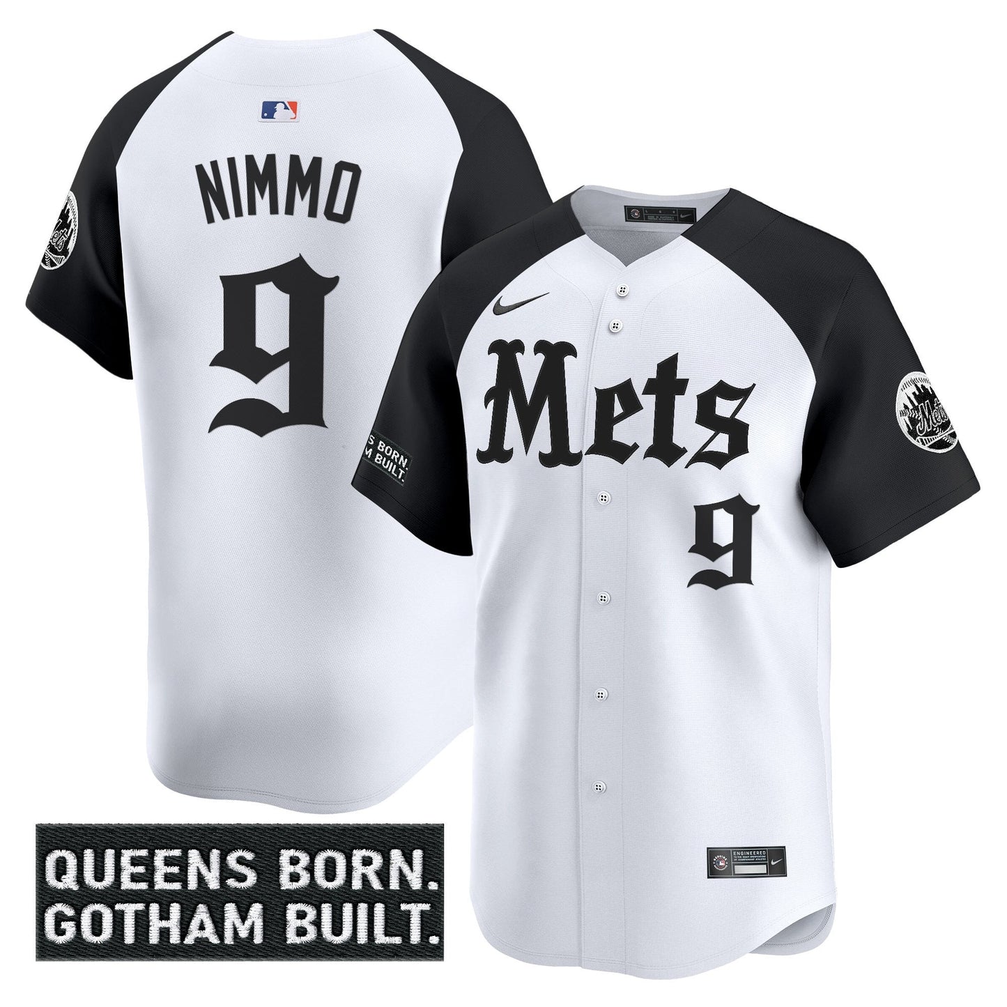 Men's New York Mets 'Gotham Gothic Edition' Vapor Premier Limited Jersey - All Stitched