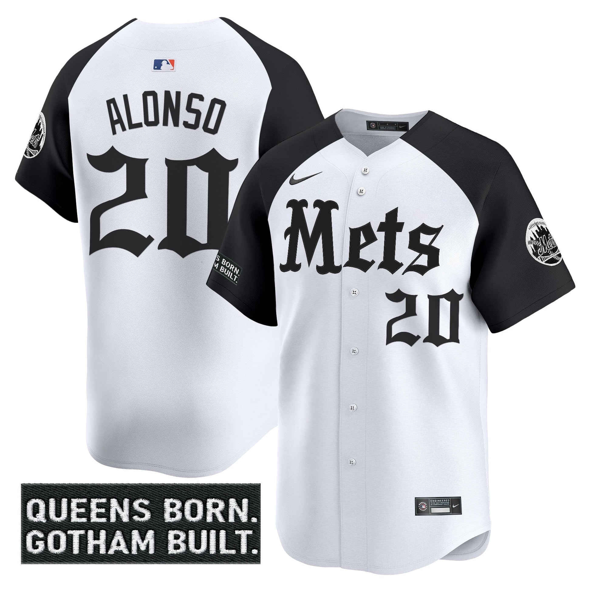 Men's New York Mets 'Gotham Gothic Edition' Vapor Premier Limited Jersey - All Stitched