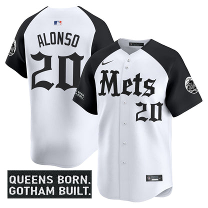Men's New York Mets 'Gotham Gothic Edition' Vapor Premier Limited Jersey - All Stitched