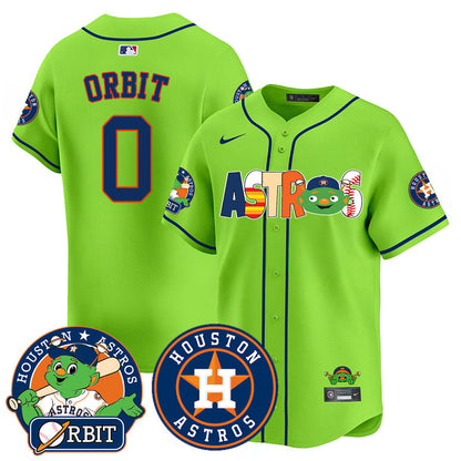 Men's Houston Astros Orbit Vapor Premier Jersey - All Stitched
