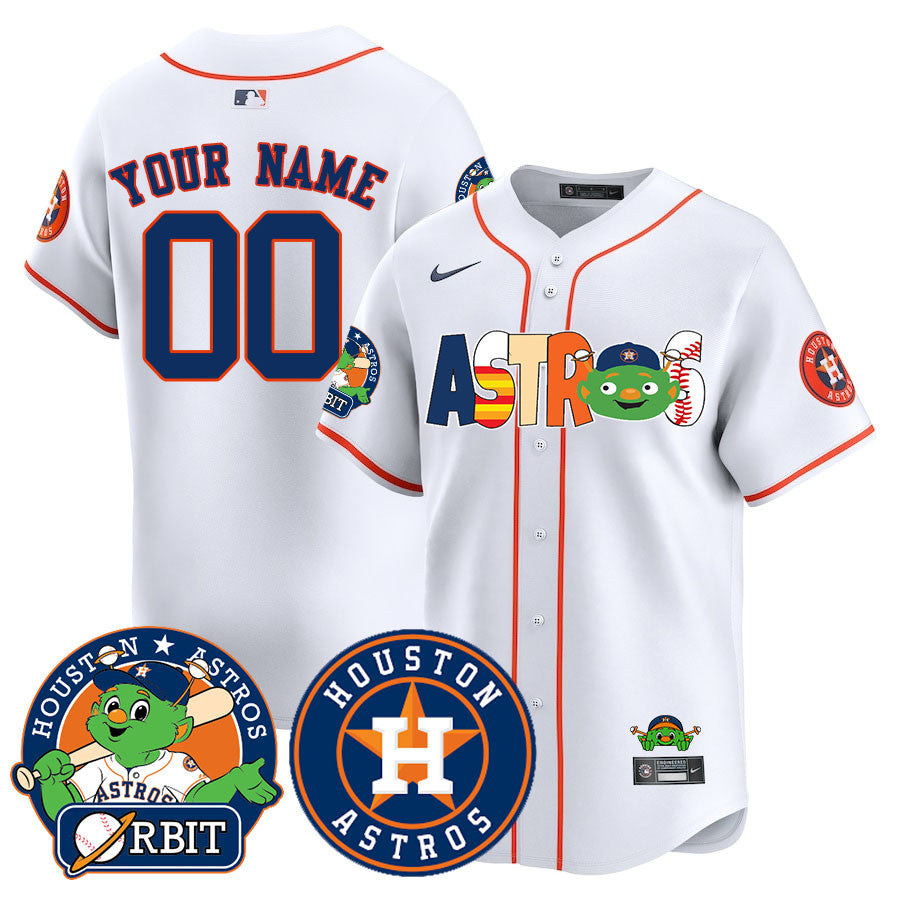 Custom Houston Astros Orbit Vapor Premier Jersey - All Stitched