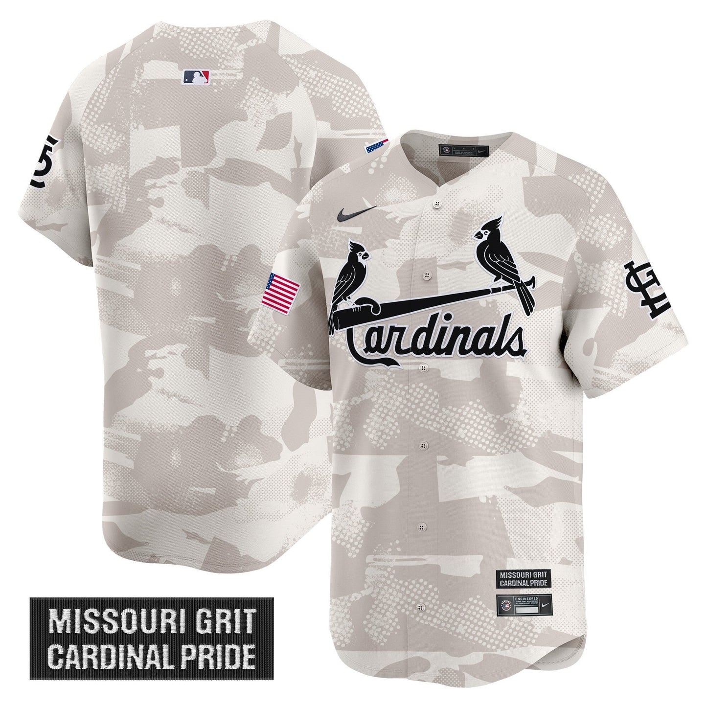 Men's St. Louis Cardinals 2025 Armed Forces Day Vapor Premier Limited Jersey - All Stitched