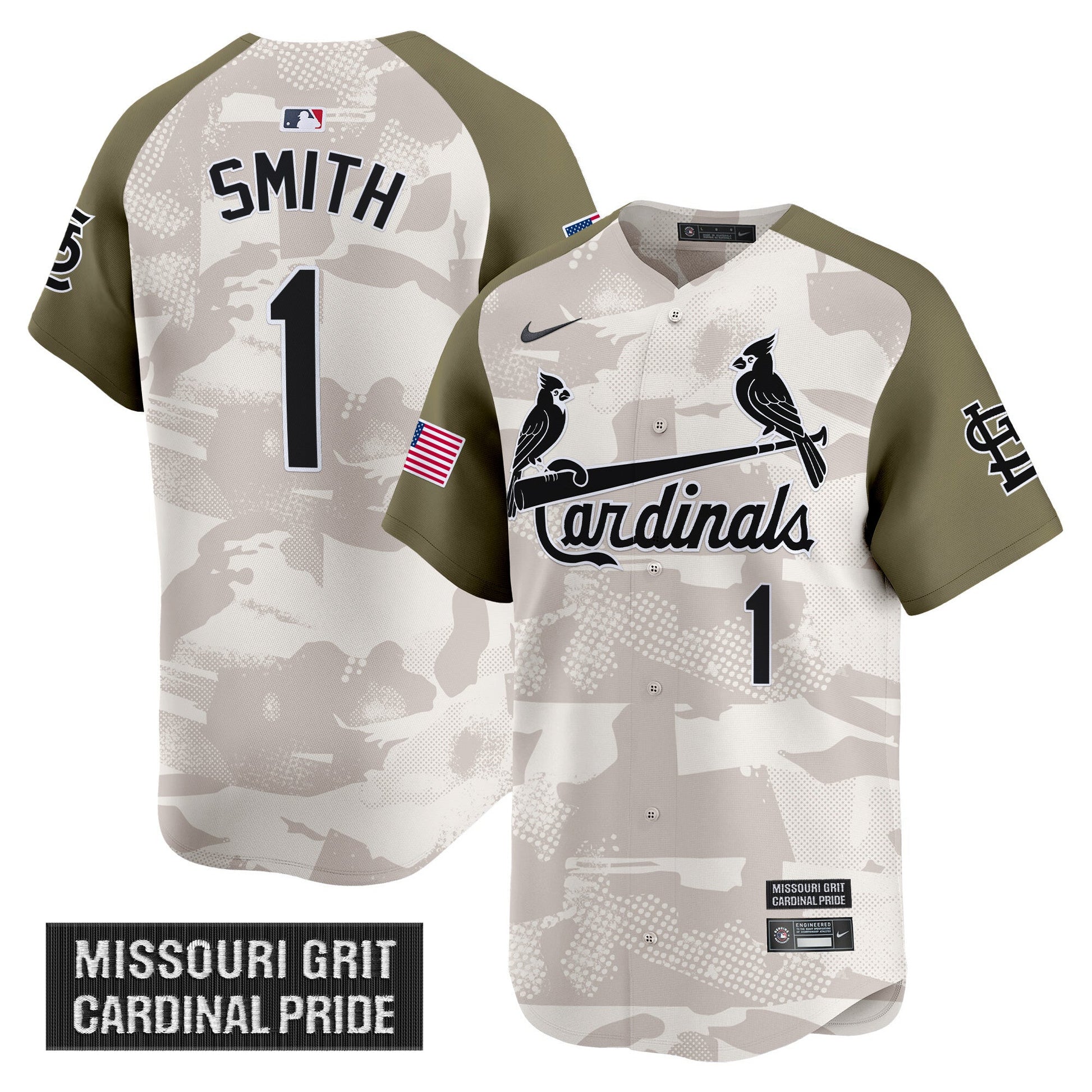 Men's St. Louis Cardinals 2025 Armed Forces Day Vapor Premier Limited Jersey - All Stitched