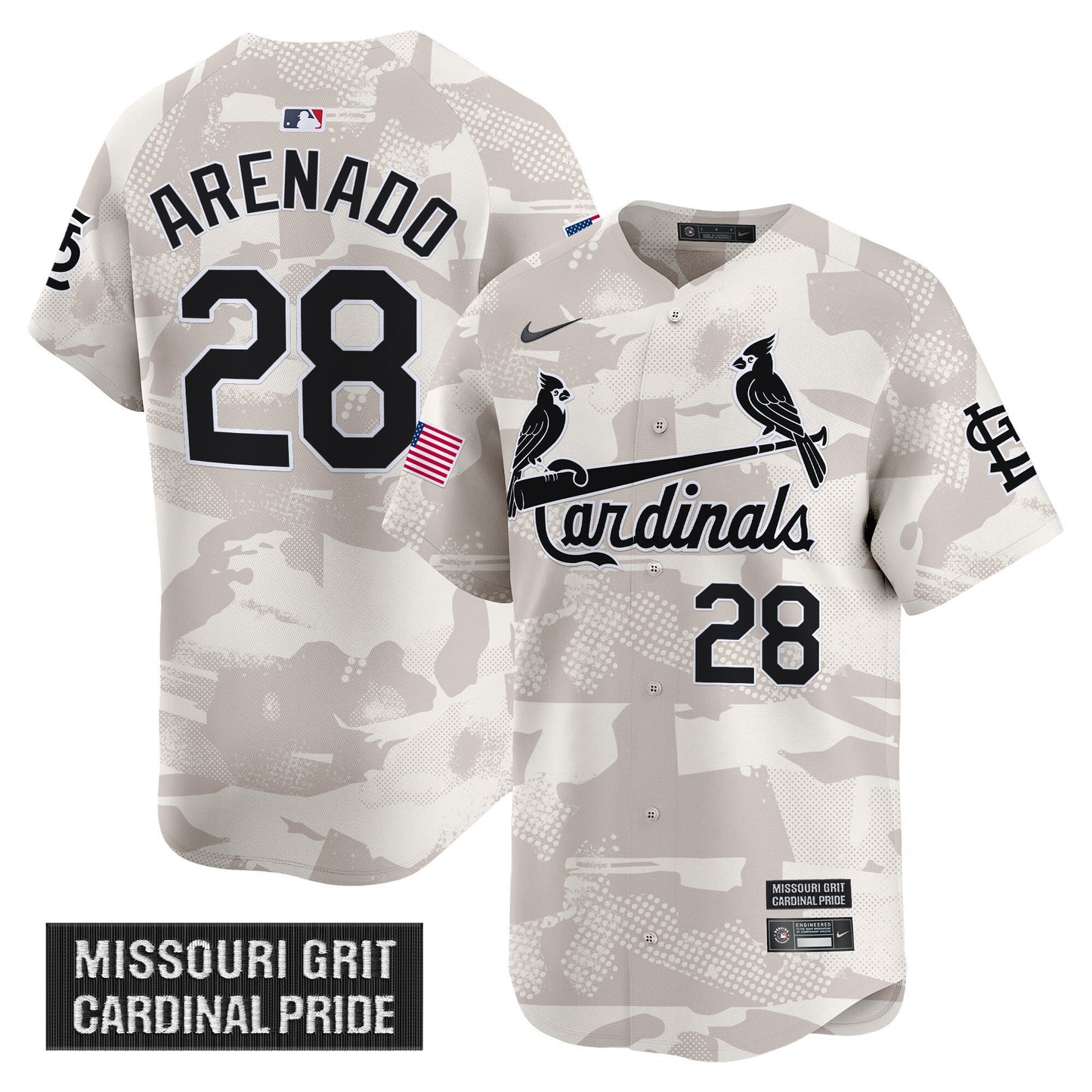 Men's St. Louis Cardinals 2025 Armed Forces Day Vapor Premier Limited Jersey - All Stitched