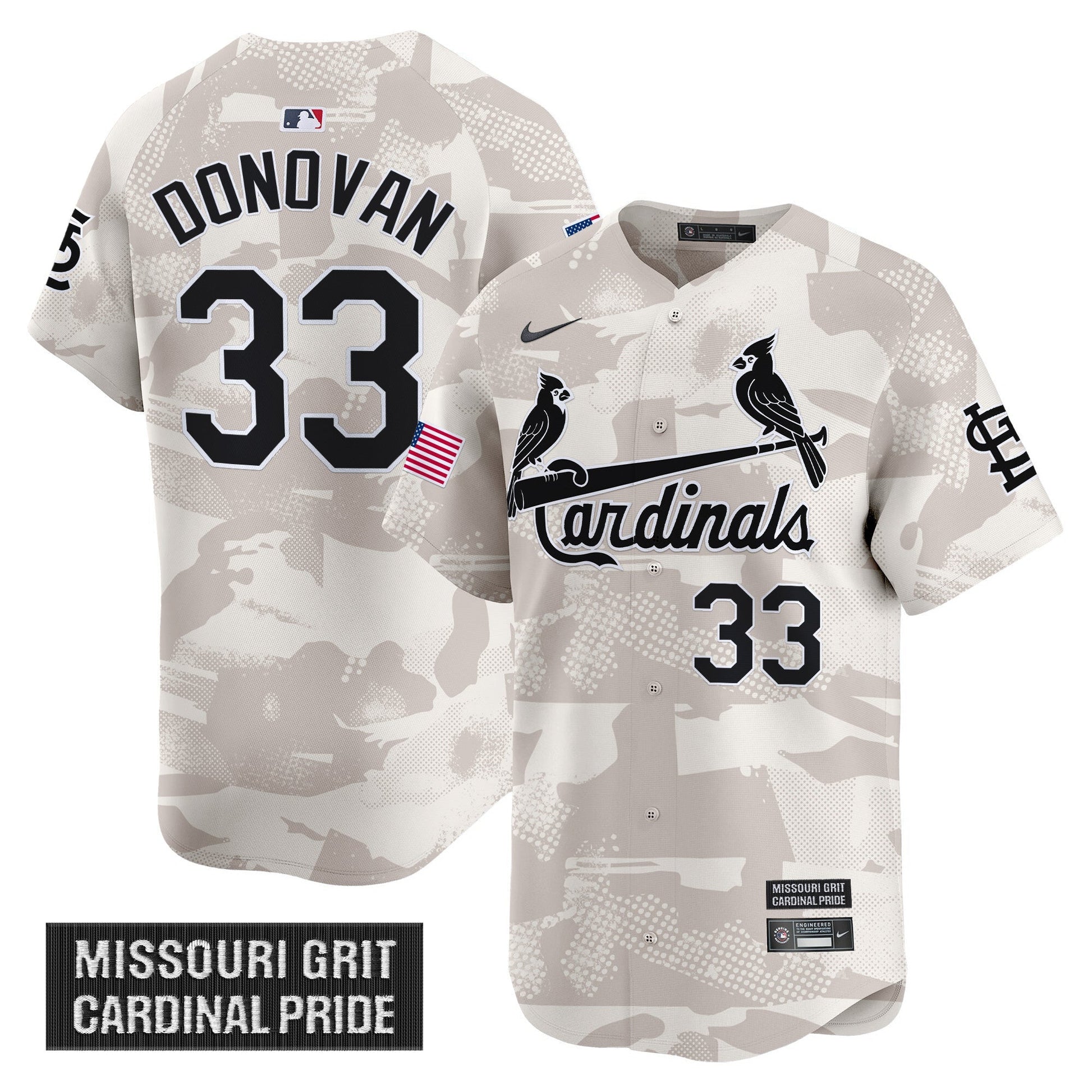 Men's St. Louis Cardinals 2025 Armed Forces Day Vapor Premier Limited Jersey - All Stitched