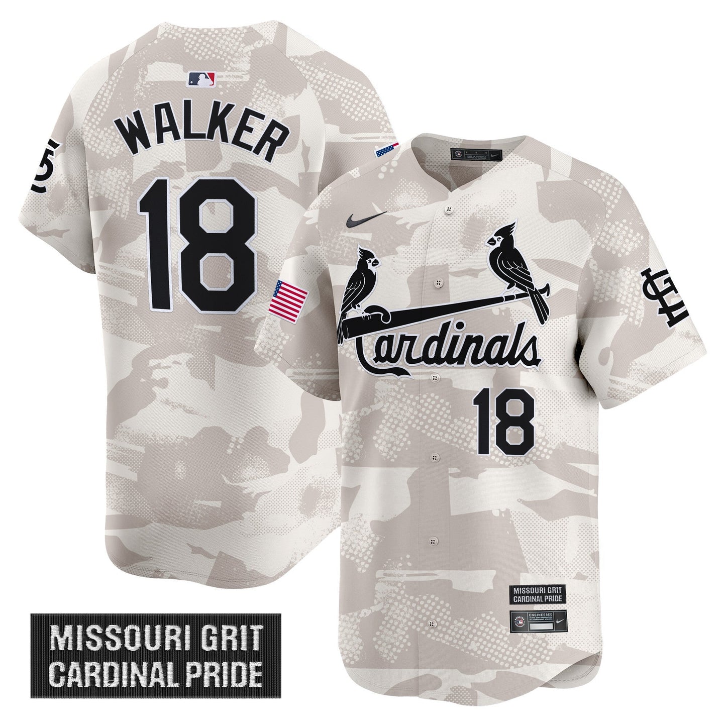 Men's St. Louis Cardinals 2025 Armed Forces Day Vapor Premier Limited Jersey - All Stitched