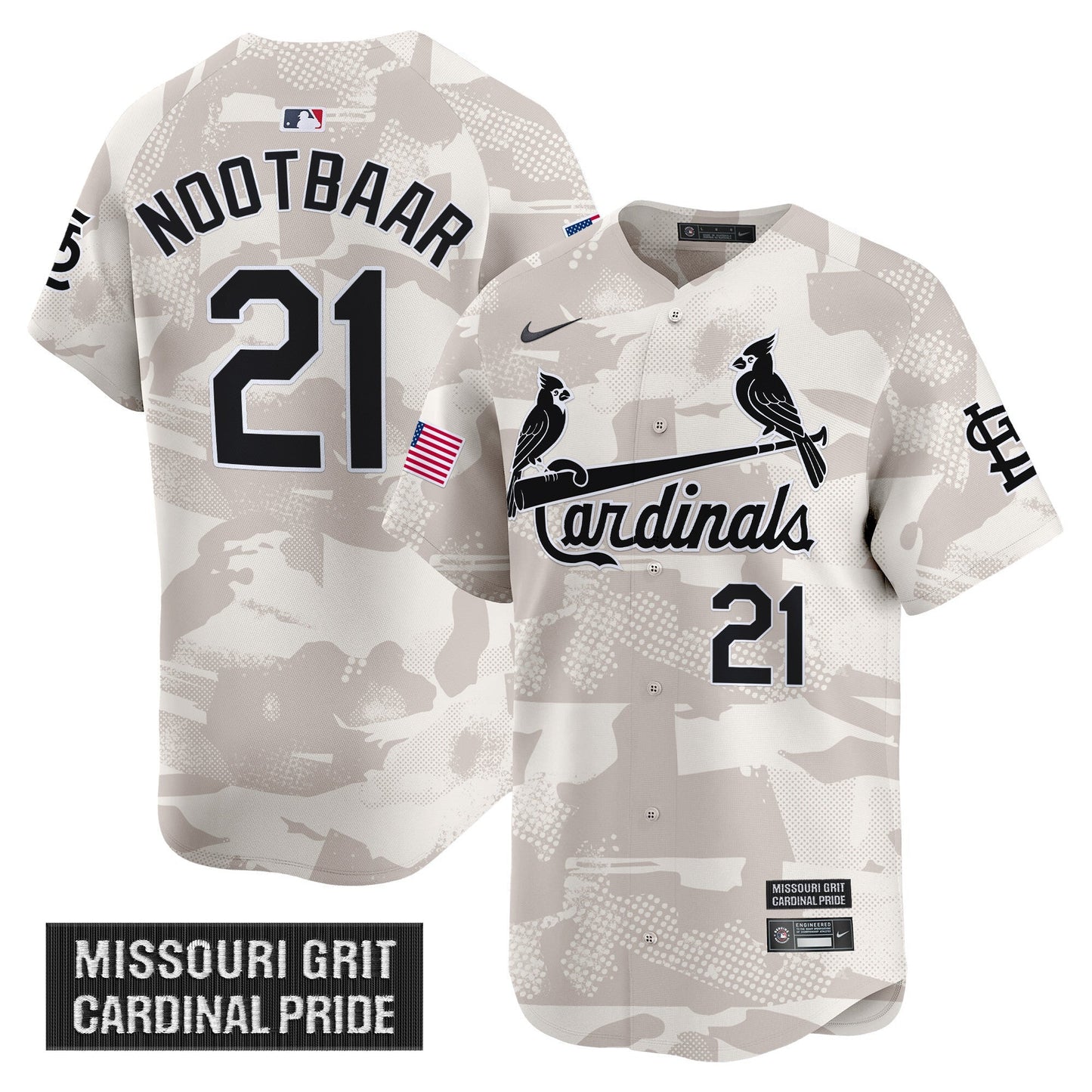 Men's St. Louis Cardinals 2025 Armed Forces Day Vapor Premier Limited Jersey - All Stitched