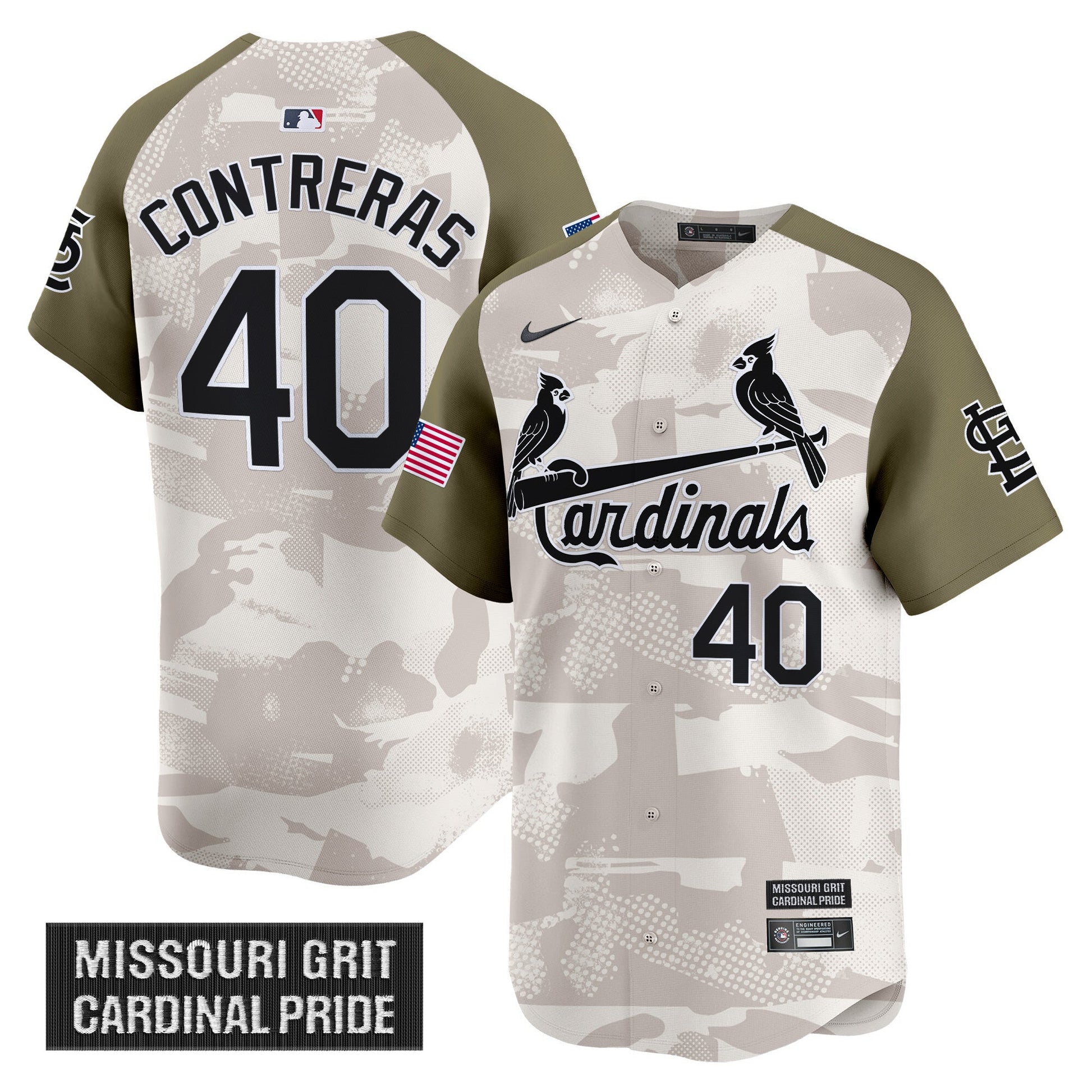 Men's St. Louis Cardinals 2025 Armed Forces Day Vapor Premier Limited Jersey - All Stitched