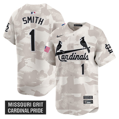 Men's St. Louis Cardinals 2025 Armed Forces Day Vapor Premier Limited Jersey - All Stitched