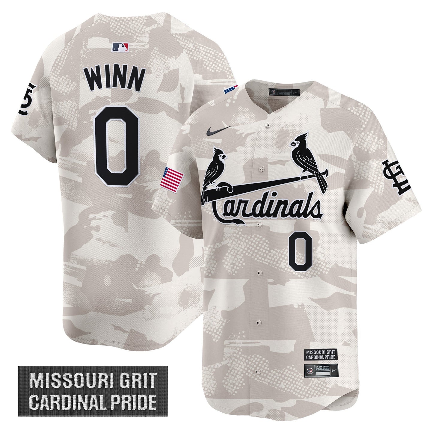 Men's St. Louis Cardinals 2025 Armed Forces Day Vapor Premier Limited Jersey - All Stitched