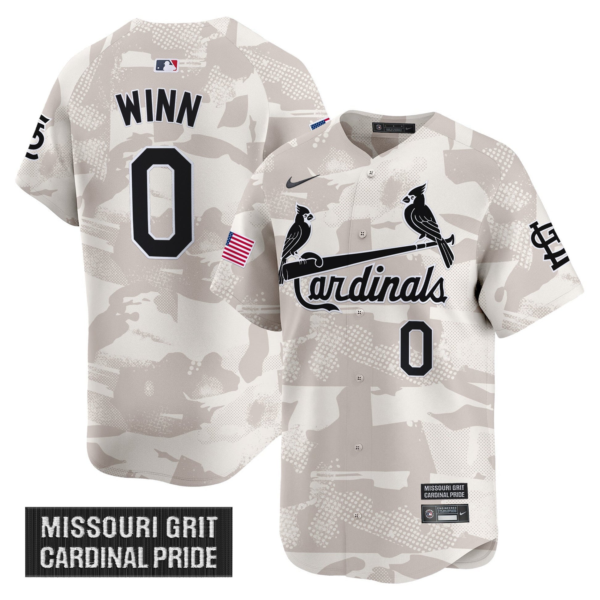 Men's St. Louis Cardinals 2025 Armed Forces Day Vapor Premier Limited Jersey - All Stitched