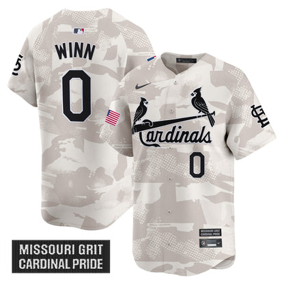 Men's St. Louis Cardinals 2025 Armed Forces Day Vapor Premier Limited Jersey - All Stitched