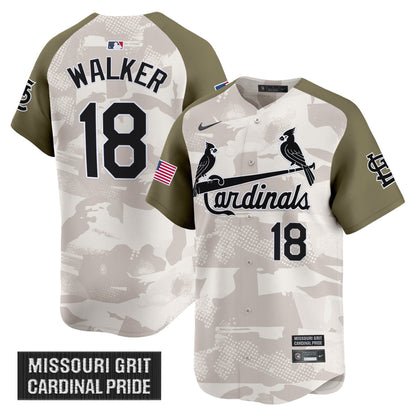 Men's St. Louis Cardinals 2025 Armed Forces Day Vapor Premier Limited Jersey - All Stitched