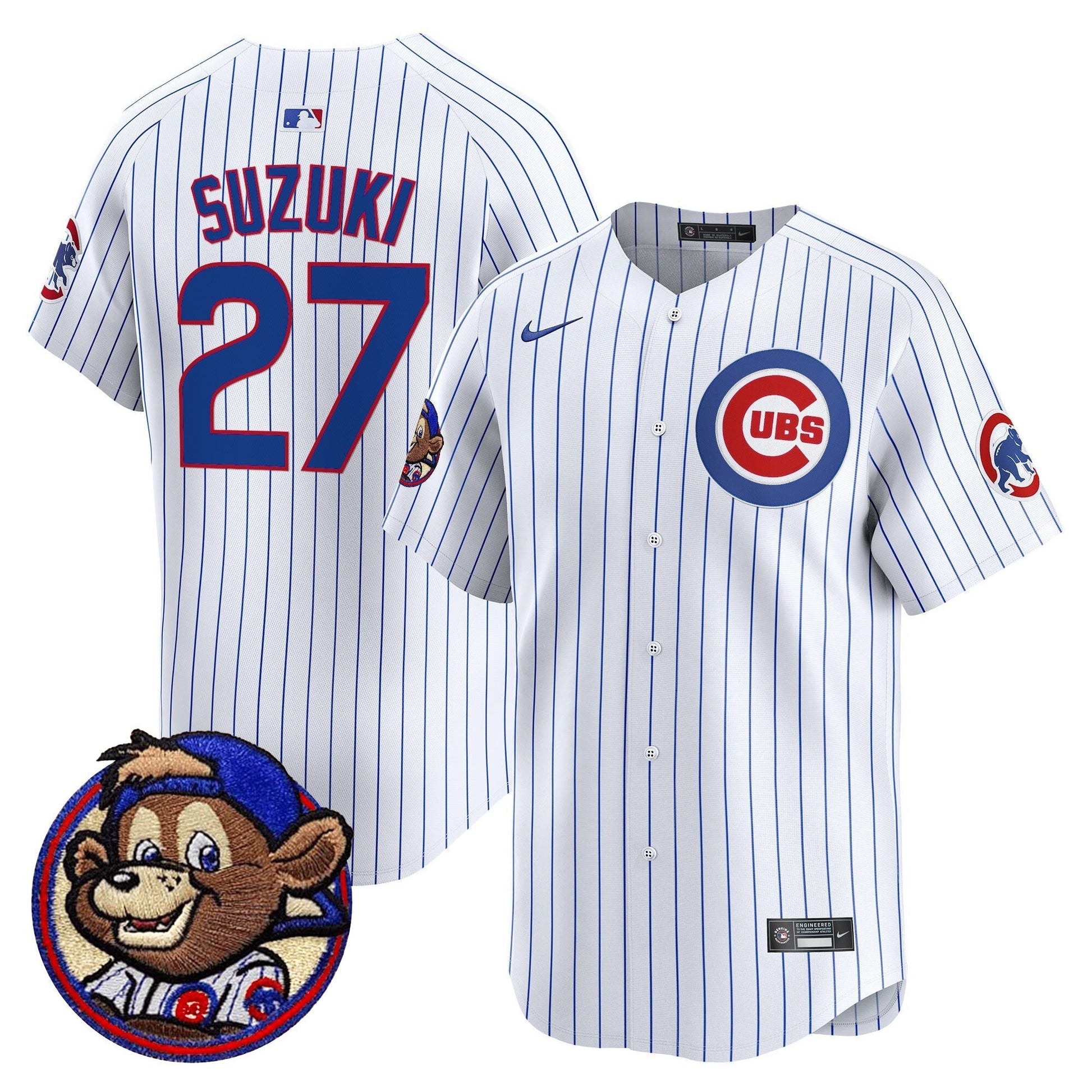 Men's Chicago Cubs Clark Patch Vapor Premier Limited Jersey - All Stitched