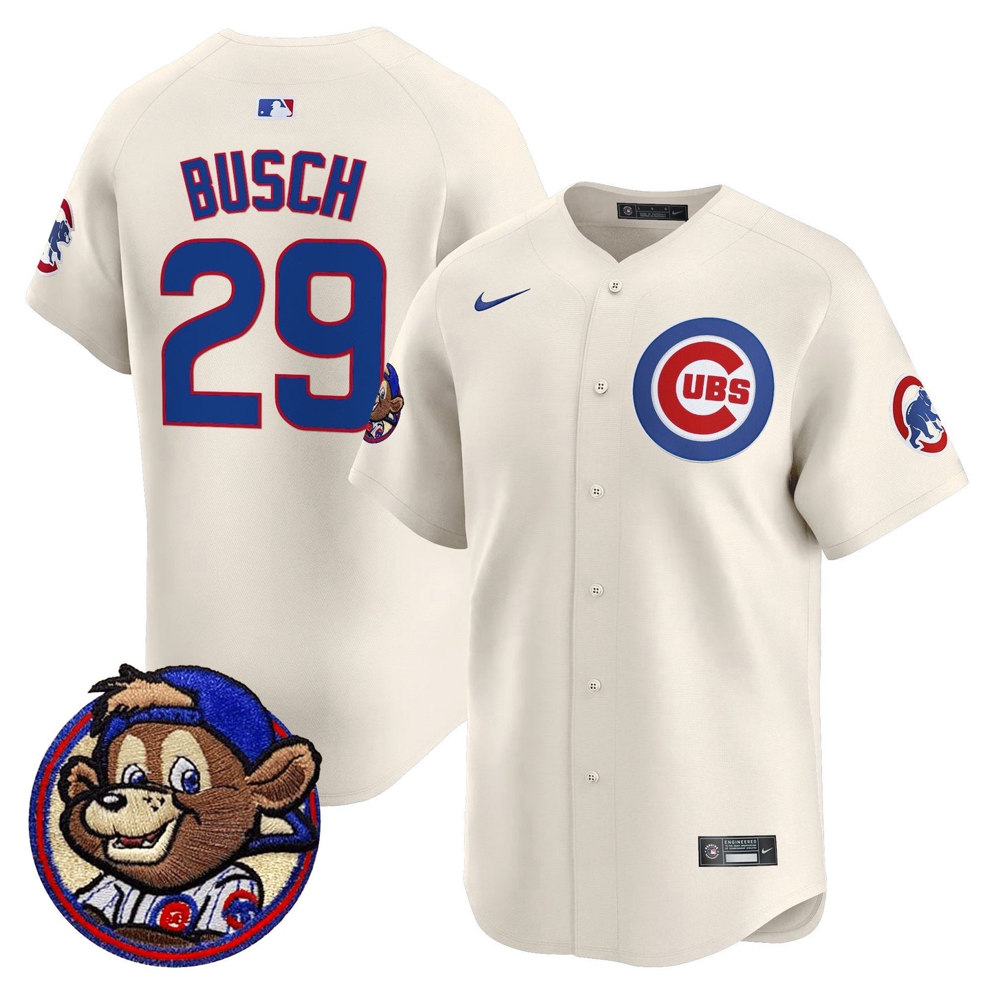 Men's Chicago Cubs Clark Patch Vapor Premier Limited Jersey - All Stitched