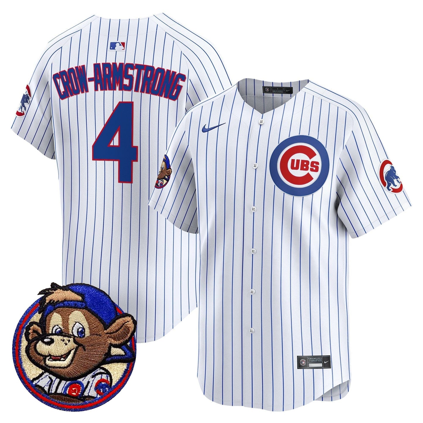 Men's Chicago Cubs Clark Patch Vapor Premier Limited Jersey - All Stitched