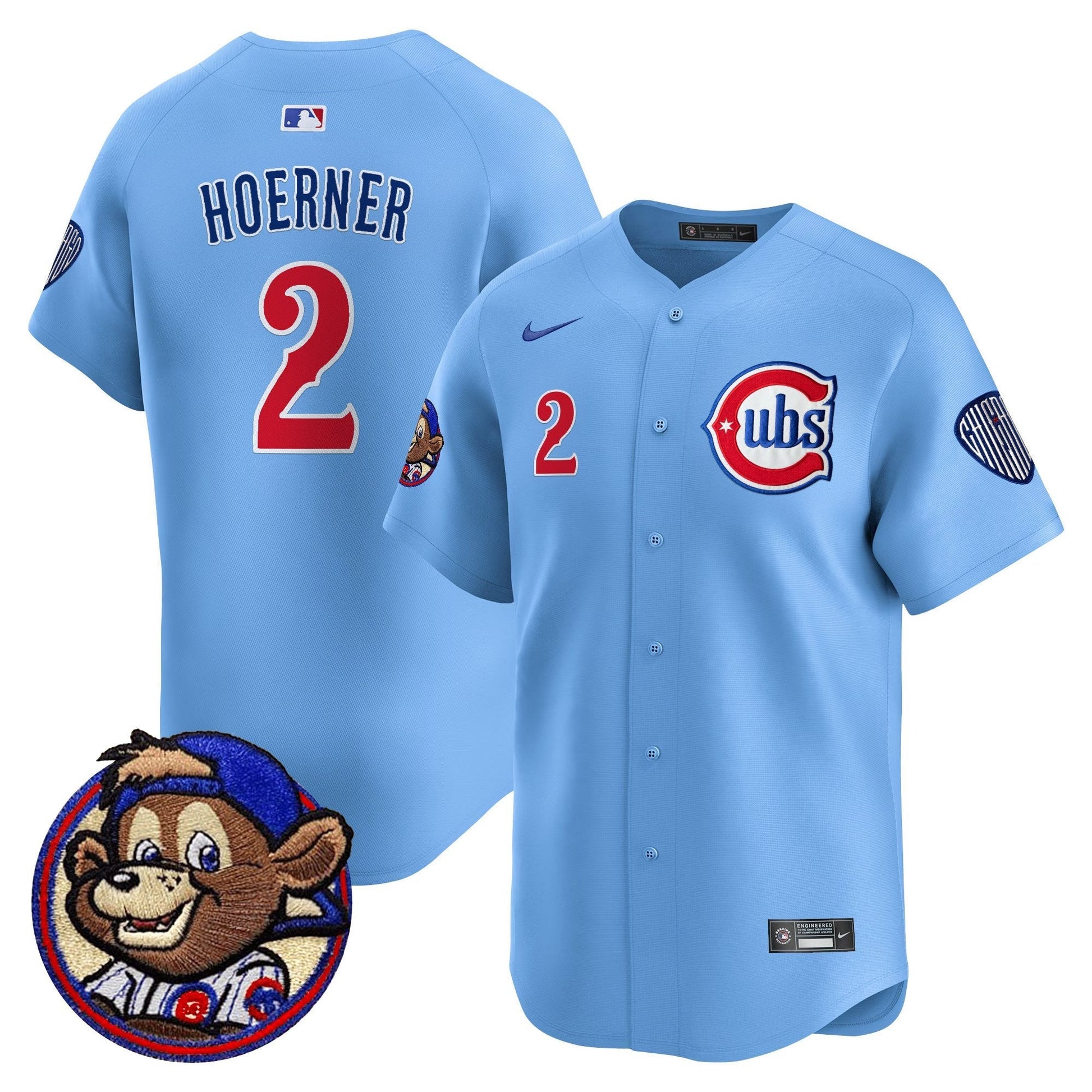 Men's Chicago Cubs Clark Patch Vapor Premier Limited Jersey - All Stitched