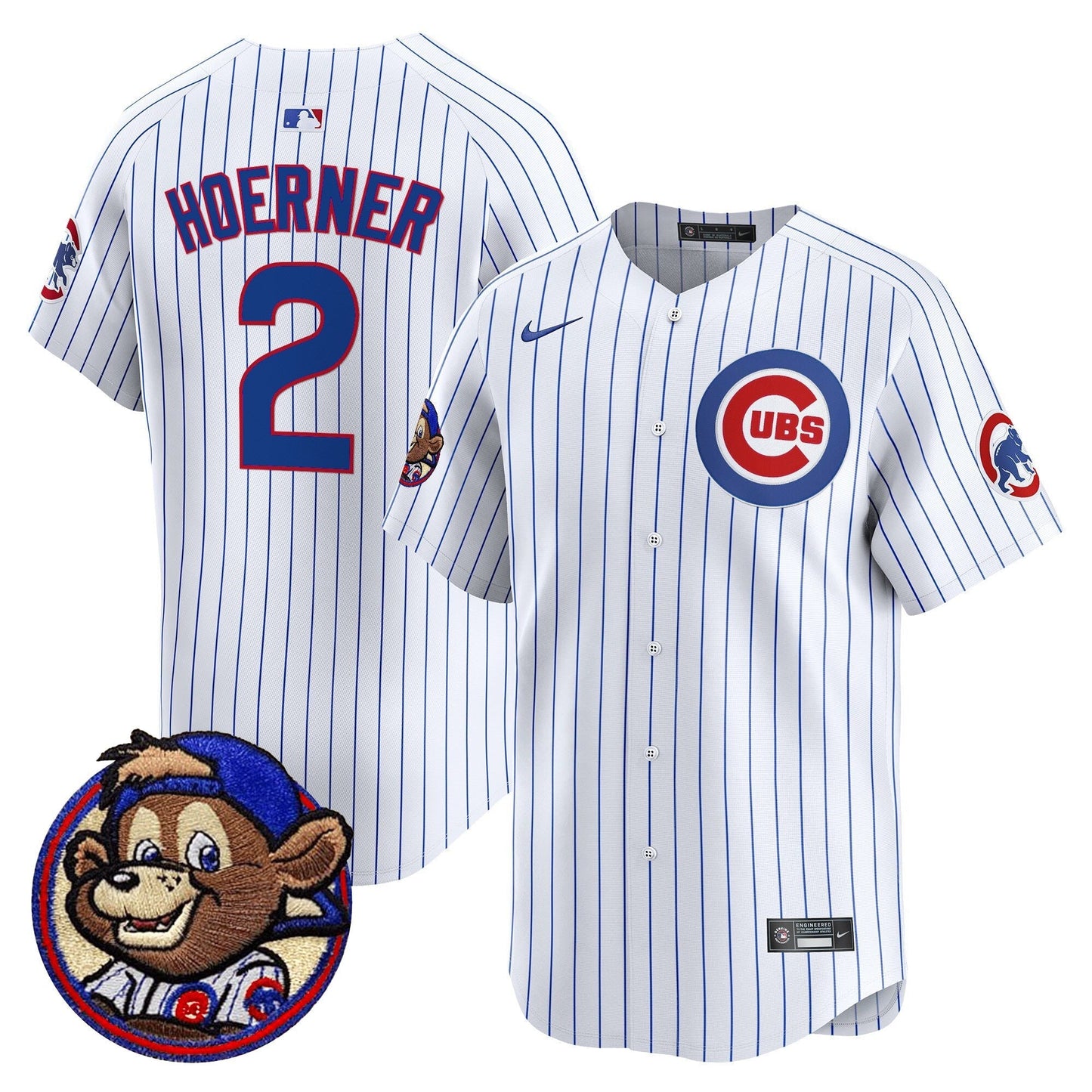 Men's Chicago Cubs Clark Patch Vapor Premier Limited Jersey - All Stitched