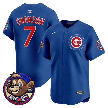 Men's Chicago Cubs Clark Patch Vapor Premier Limited Jersey - All Stitched