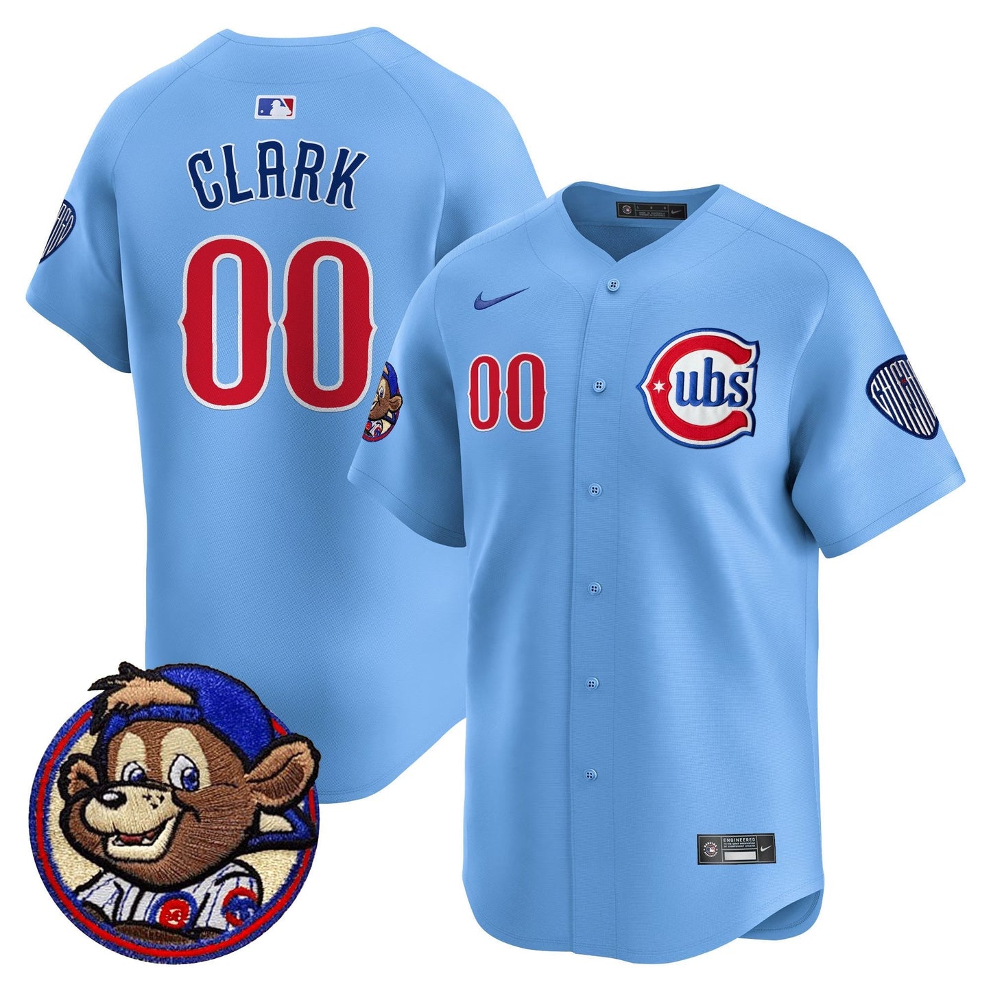 Men's Chicago Cubs Clark Patch Vapor Premier Limited Jersey - All Stitched