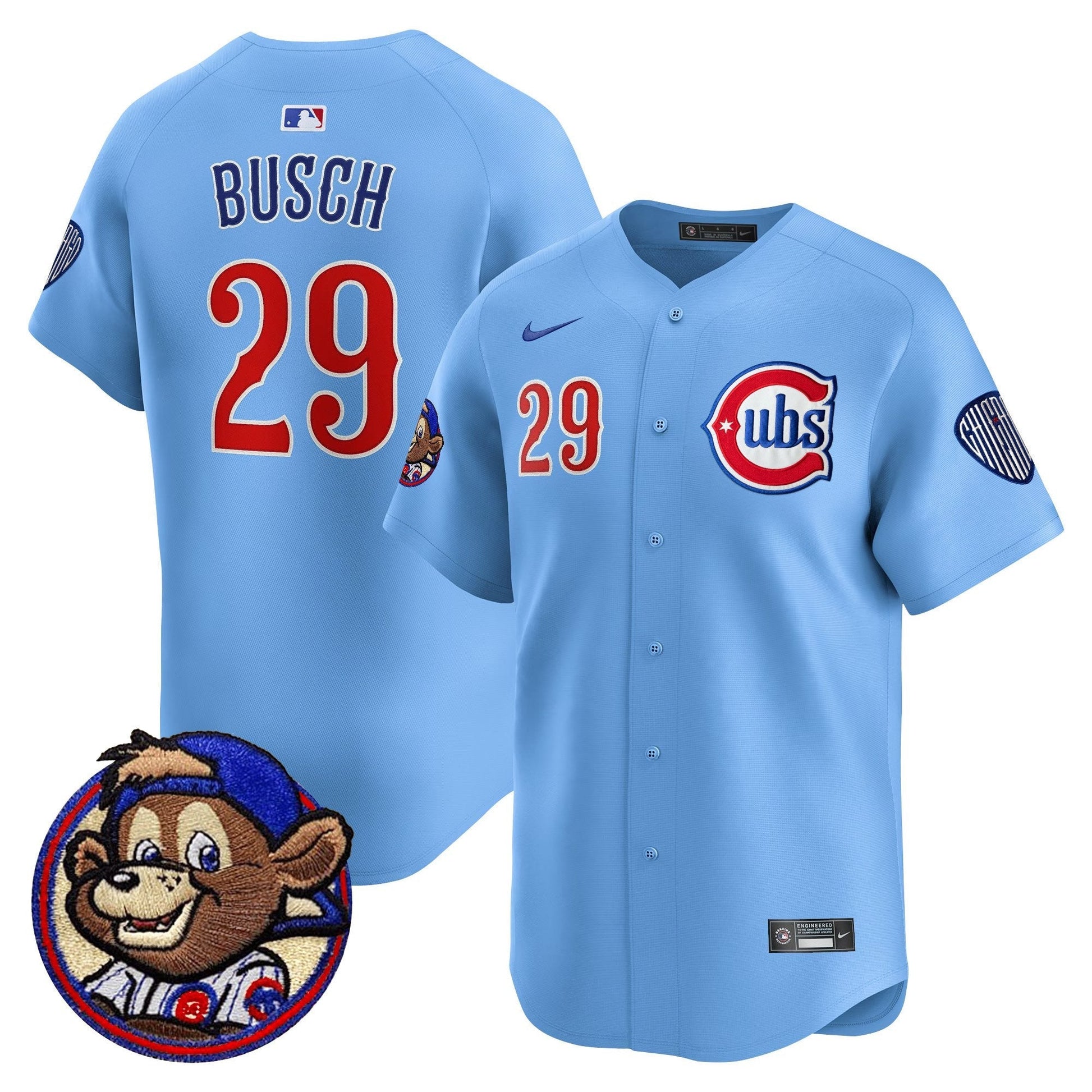 Men's Chicago Cubs Clark Patch Vapor Premier Limited Jersey - All Stitched