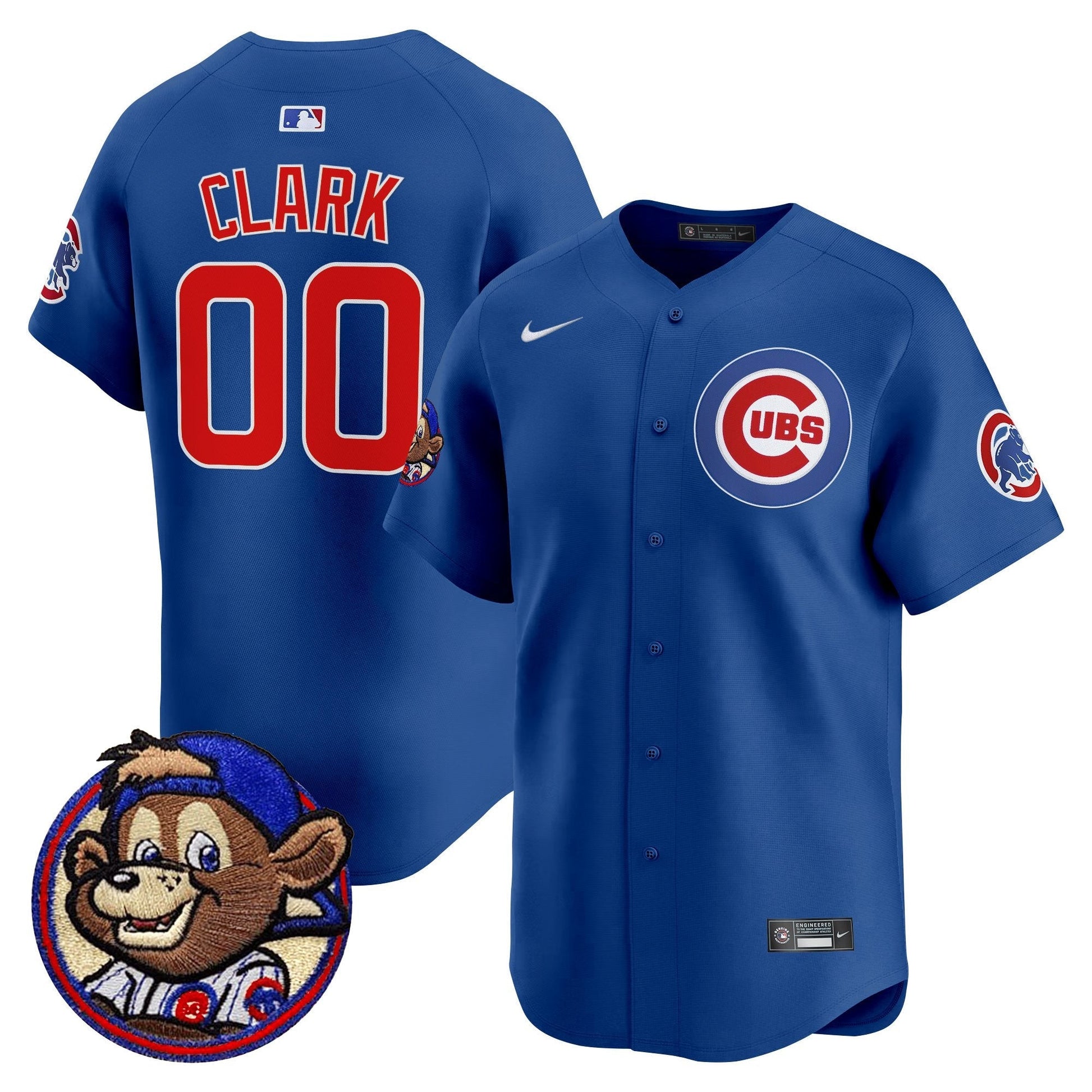 Men's Chicago Cubs Clark Patch Vapor Premier Limited Jersey - All Stitched