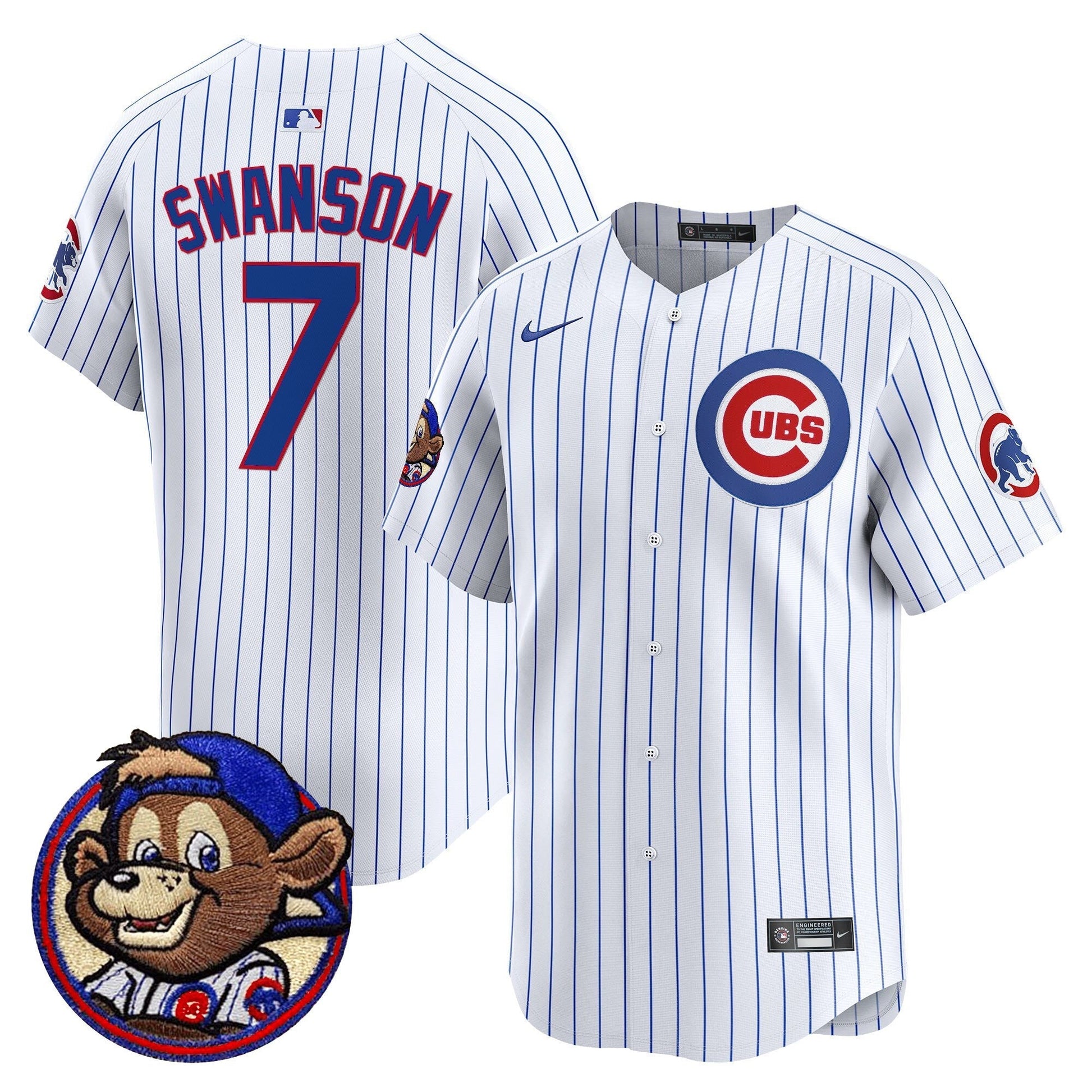 Men's Chicago Cubs Clark Patch Vapor Premier Limited Jersey - All Stitched