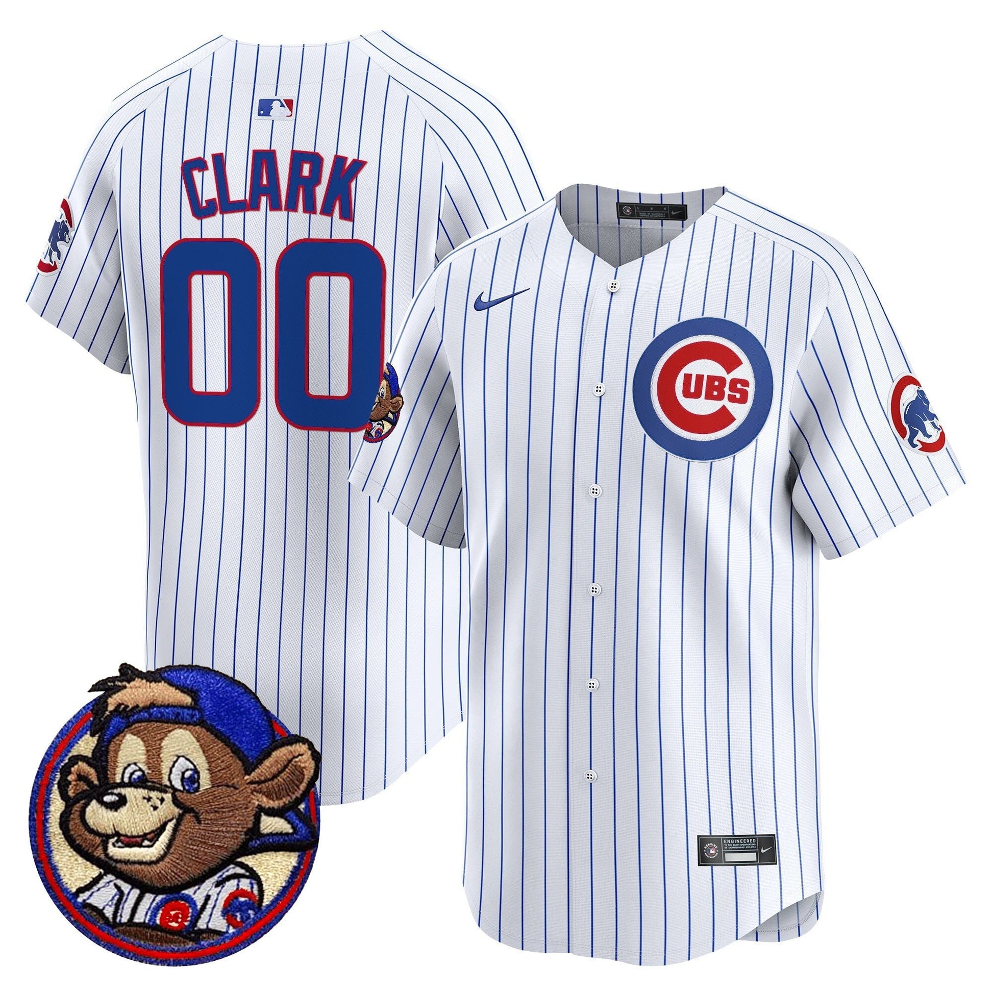 Men's Chicago Cubs Clark Patch Vapor Premier Limited Jersey - All Stitched