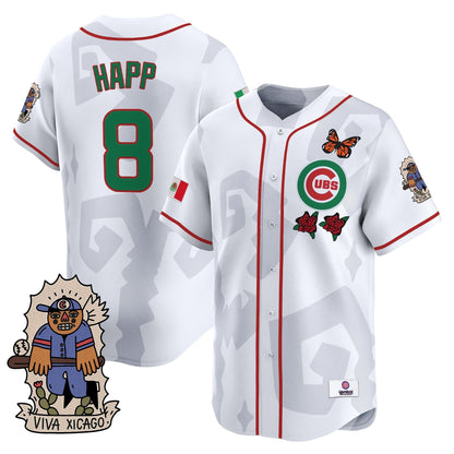 Men's 2025 Chicago Cubs Mexican Heritage Vapor Premier Limited Jersey - Stitched
