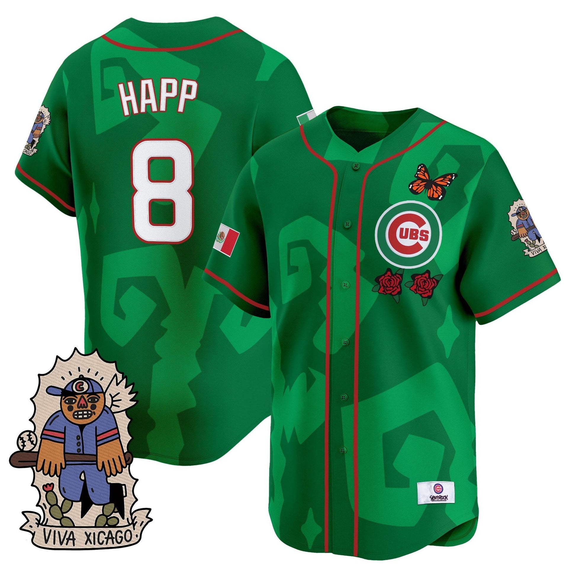Men's 2025 Chicago Cubs Mexican Heritage Vapor Premier Limited Jersey - Stitched