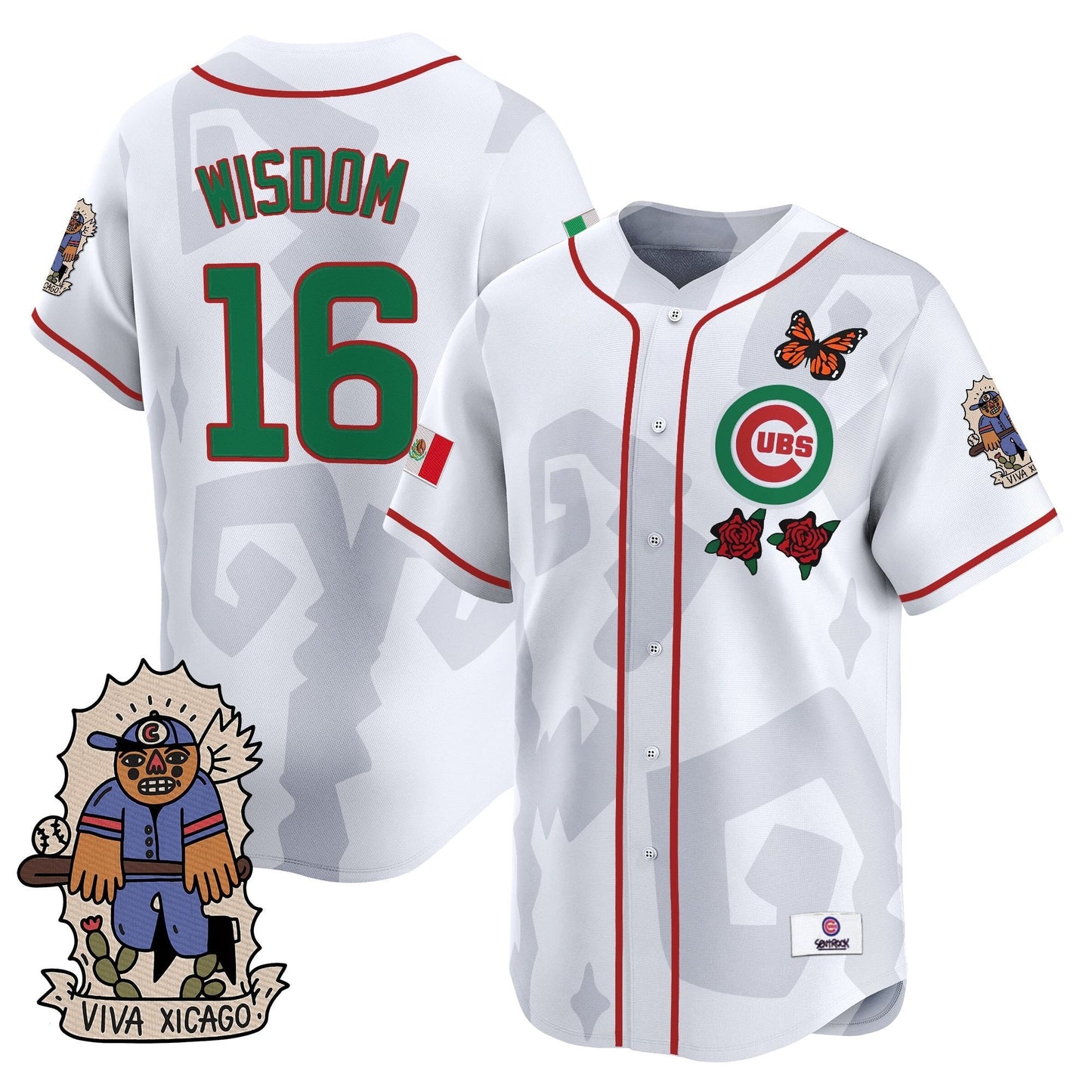 Men's 2025 Chicago Cubs Mexican Heritage Vapor Premier Limited Jersey - Stitched