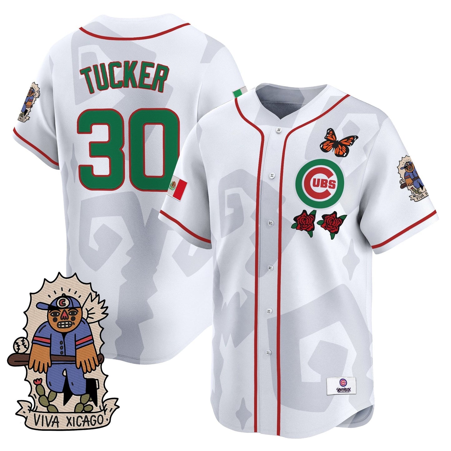 Men's 2025 Chicago Cubs Mexican Heritage Vapor Premier Limited Jersey - Stitched