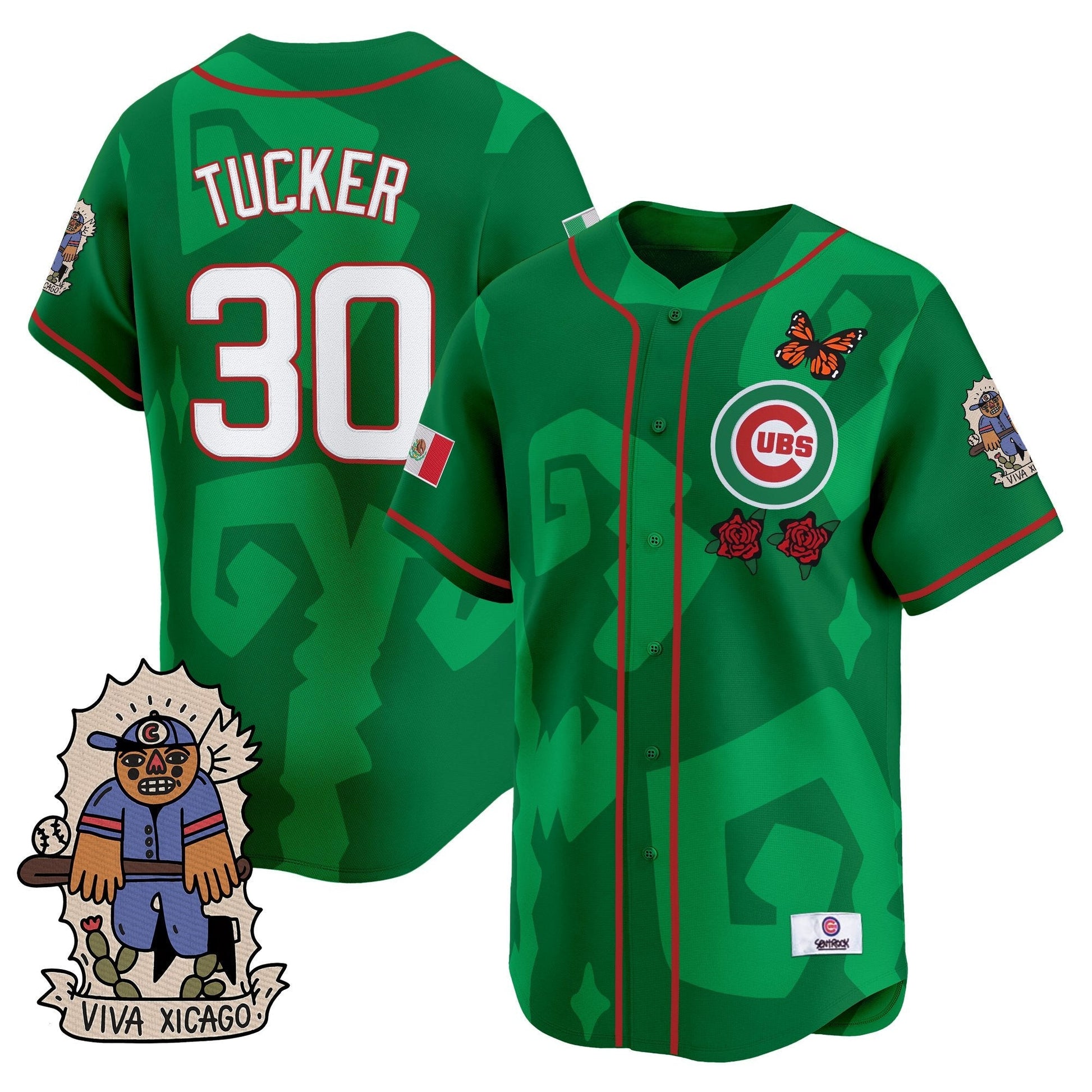 Men's 2025 Chicago Cubs Mexican Heritage Vapor Premier Limited Jersey - Stitched