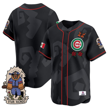 Men's 2025 Chicago Cubs Mexican Heritage Vapor Premier Limited Jersey - Stitched